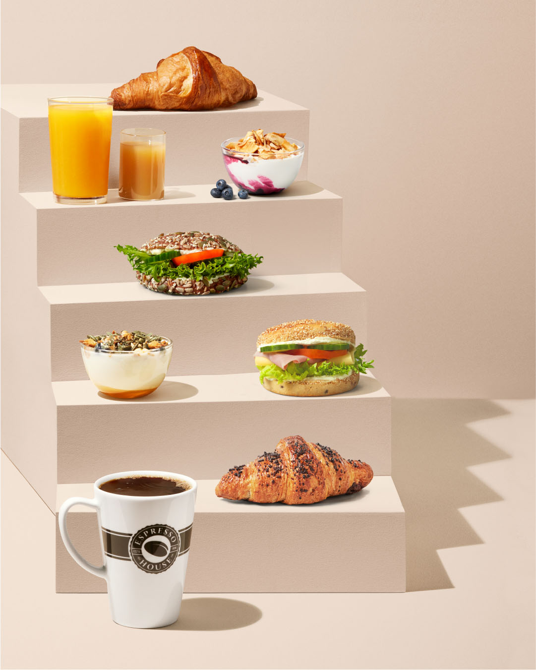 Image showing different breakfast alternatives from Espresso House